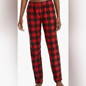 NWT Wondershop Women’s Buffalo Plaid Pajama Lounge Pants - Black Red - Size XL